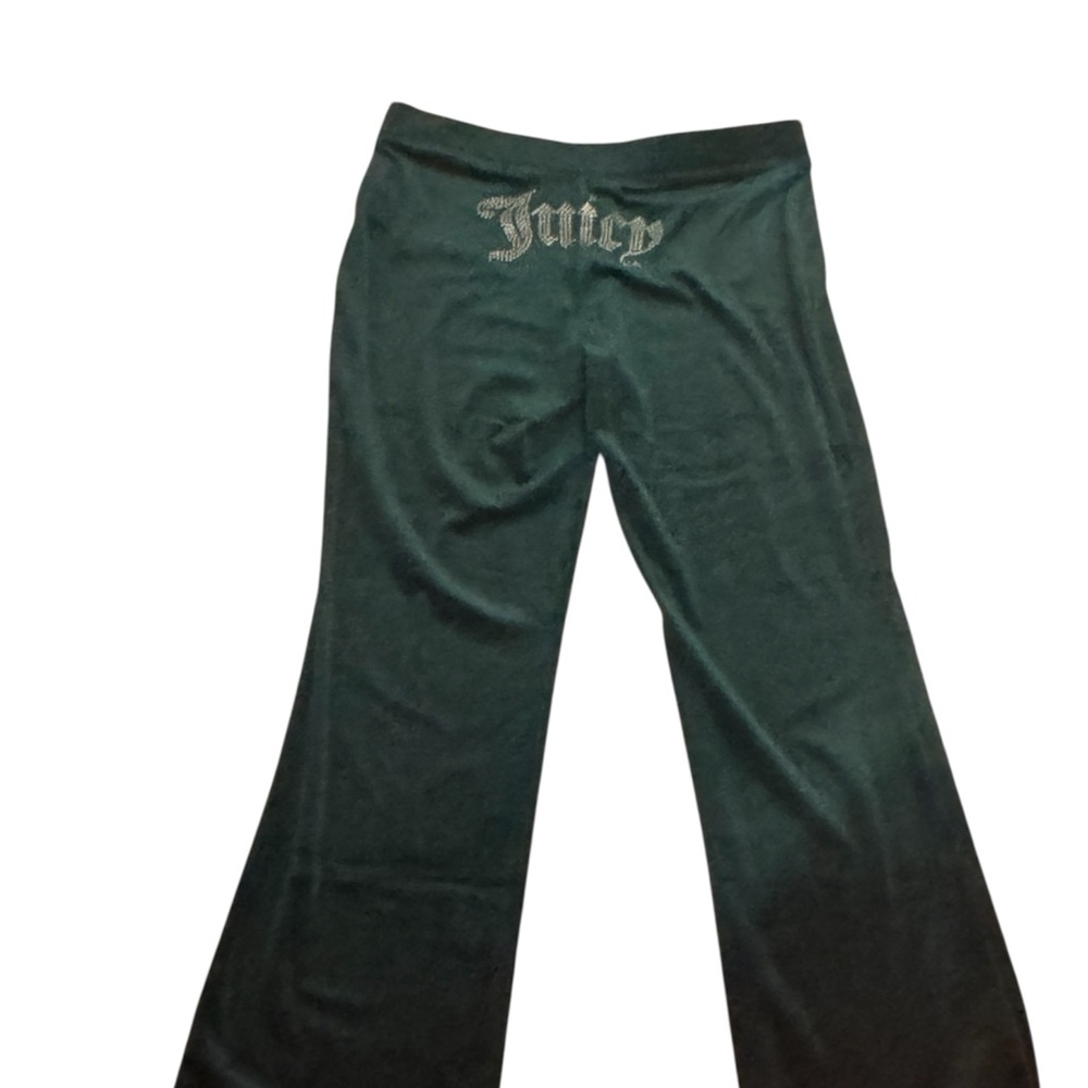 Juicy Couture Dark Green Velour Jogger Set - Picture 6 of 10